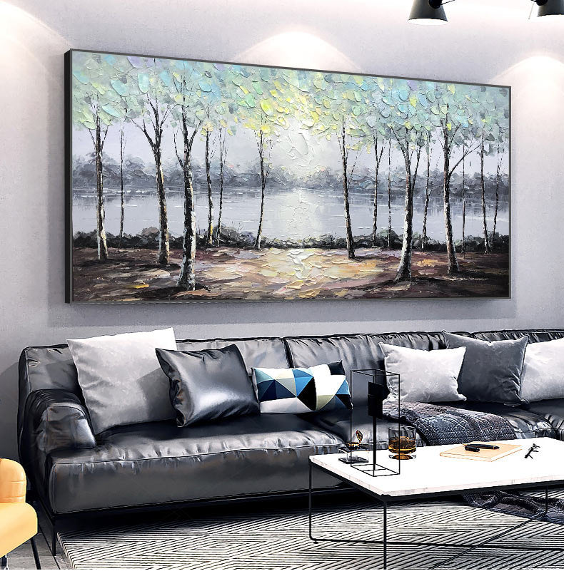 Abstract River Landscape Wall Art