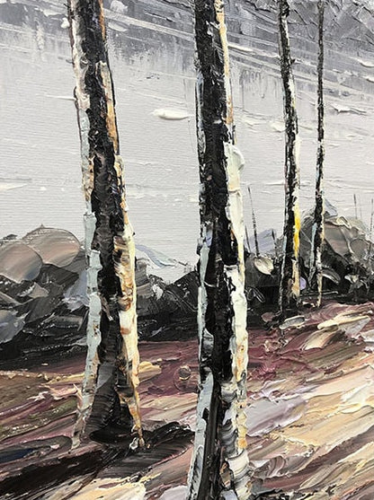 Large – River Landscape Wall Art | Abstract Oil Painting, view 5