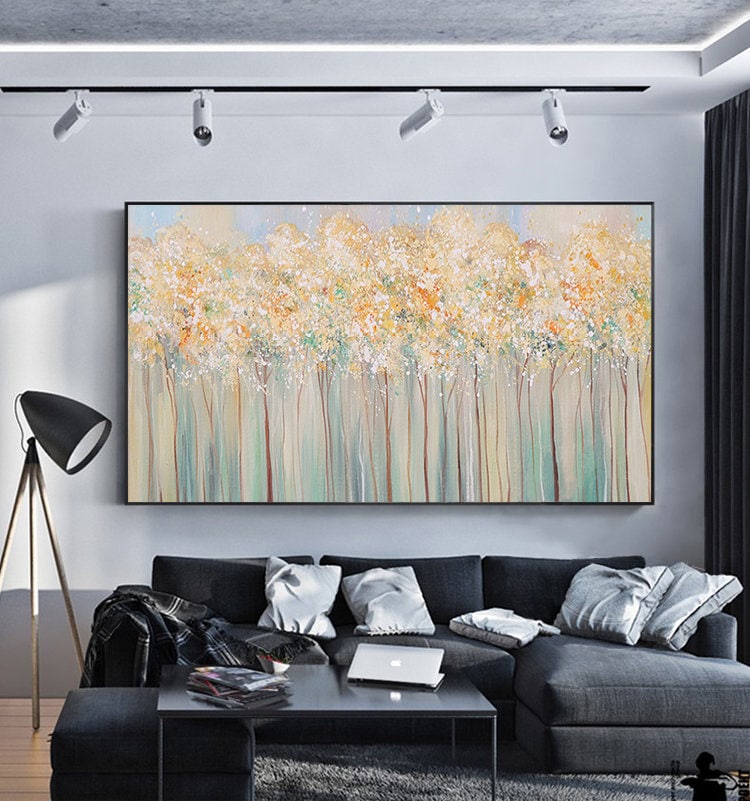 Large – Tree Wall Art | Abstract Hand-Painted Oil Painting, view 4