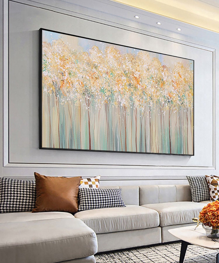 Large – Tree Wall Art | Abstract Hand-Painted Oil Painting, view 2