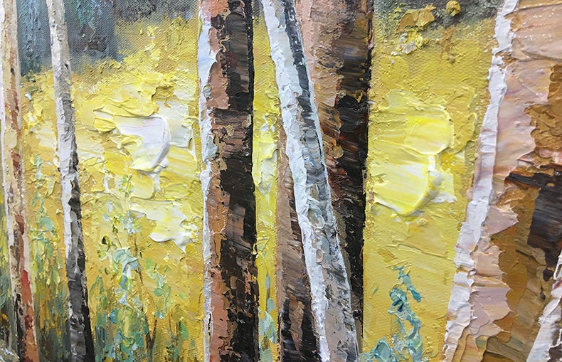 Large – Forest Tree Wall Art | Boho Oil Painting, view 3