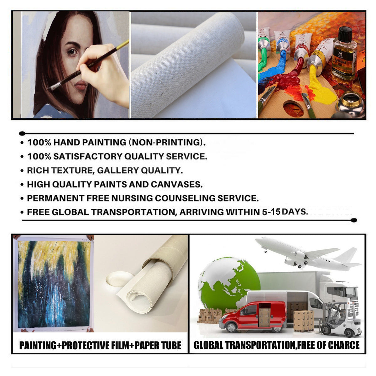 Abstract Black and White Horse Oil Painting on Canvas, Large Original Horses Canvas Wall Art, Modern Animal Wall Art for Living Room Bedroom