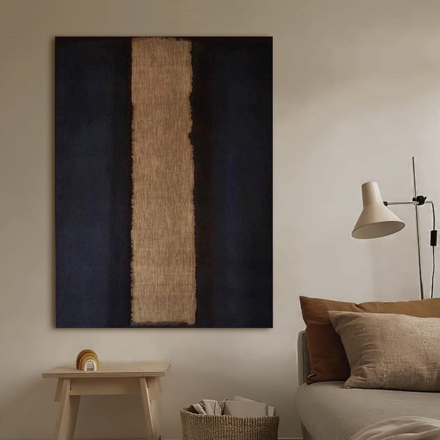 Black and Brown Abstract Textured Wall Art – Minimalist Painting – Abstract Painting