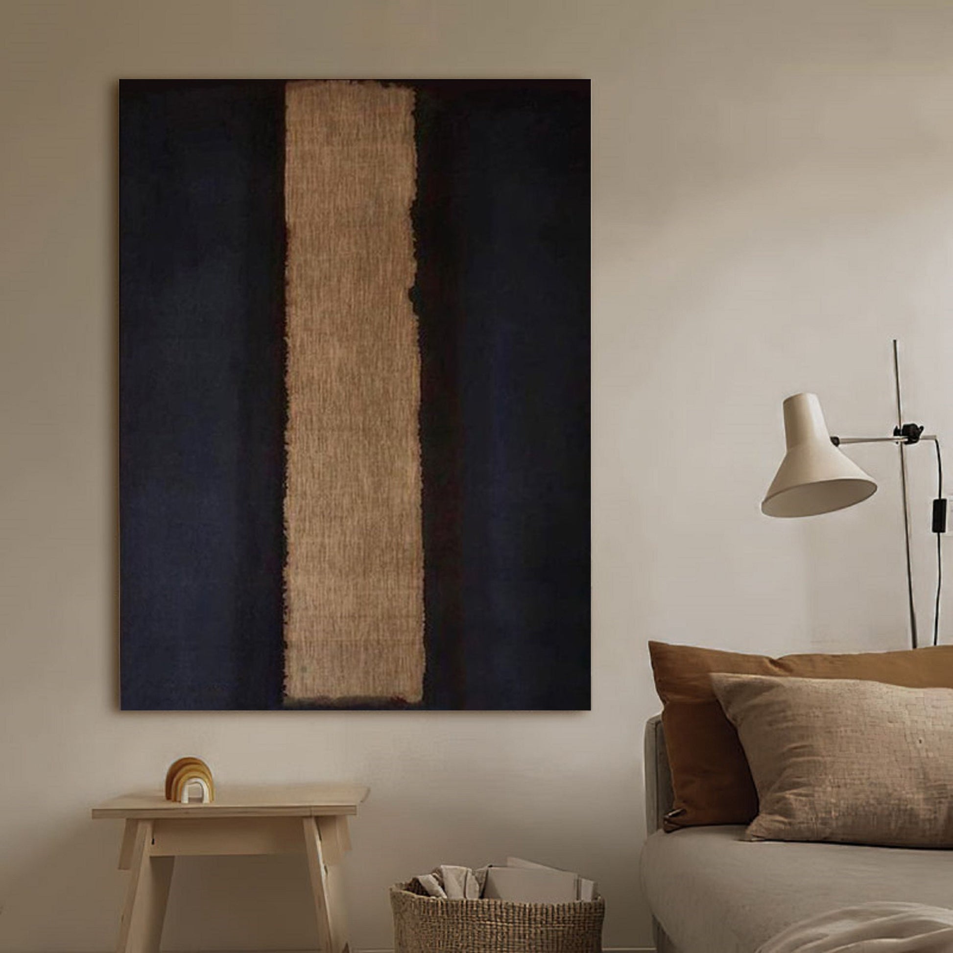 Black and Brown Abstract Textured Wall Art – Minimalist Painting – Abstract Painting