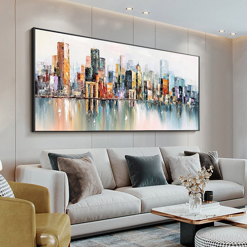 Colorful Abstract Urban Abstract City Architecture Wall Art