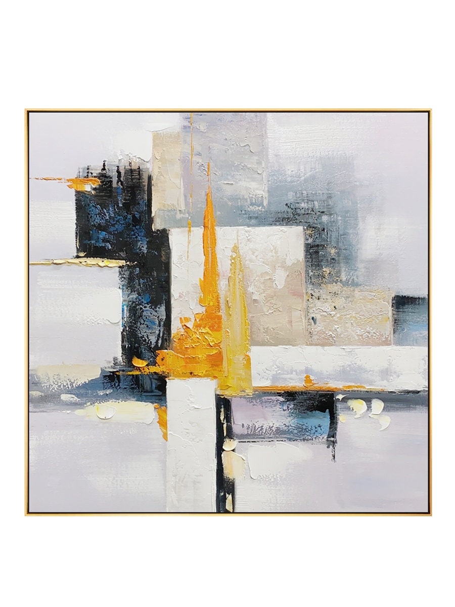 Large Abstract Oil Painting on Canvas, Original Hand-painted Canvas Wall Art, Modern Minimalist Textured Wall Art for Living Room,home Décor