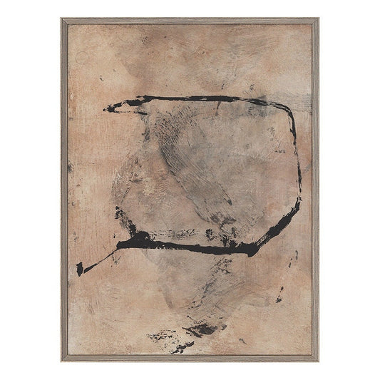 Brown and Black Abstract Oil Painting on Canvas, Original Hand-painted Canvas Wall Art, Modern Textured Wall Art for Living Room, Home Décor