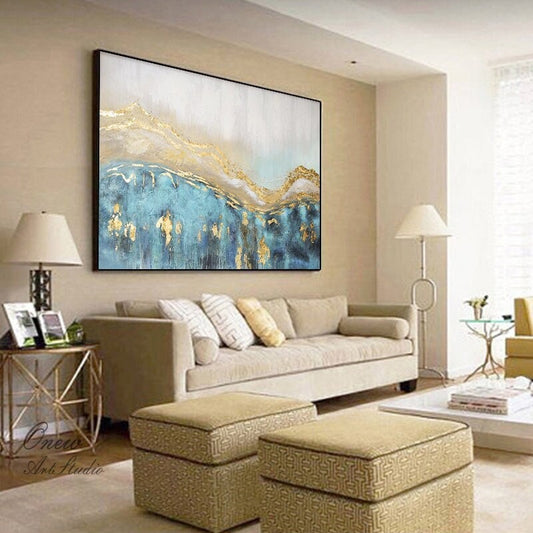 Extra Large Abstract Oil Painting on Canvas, Original Hand-painted Canvas Wall Art, Modern Minimalist Wall Art for Living Room,bedroom Décor