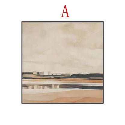 Abstract Seascape Oil Painting on Canvas, Large Original Beach Canvas Art, Modern Hand-painted Landscape Painting for Living Room,Home Décor