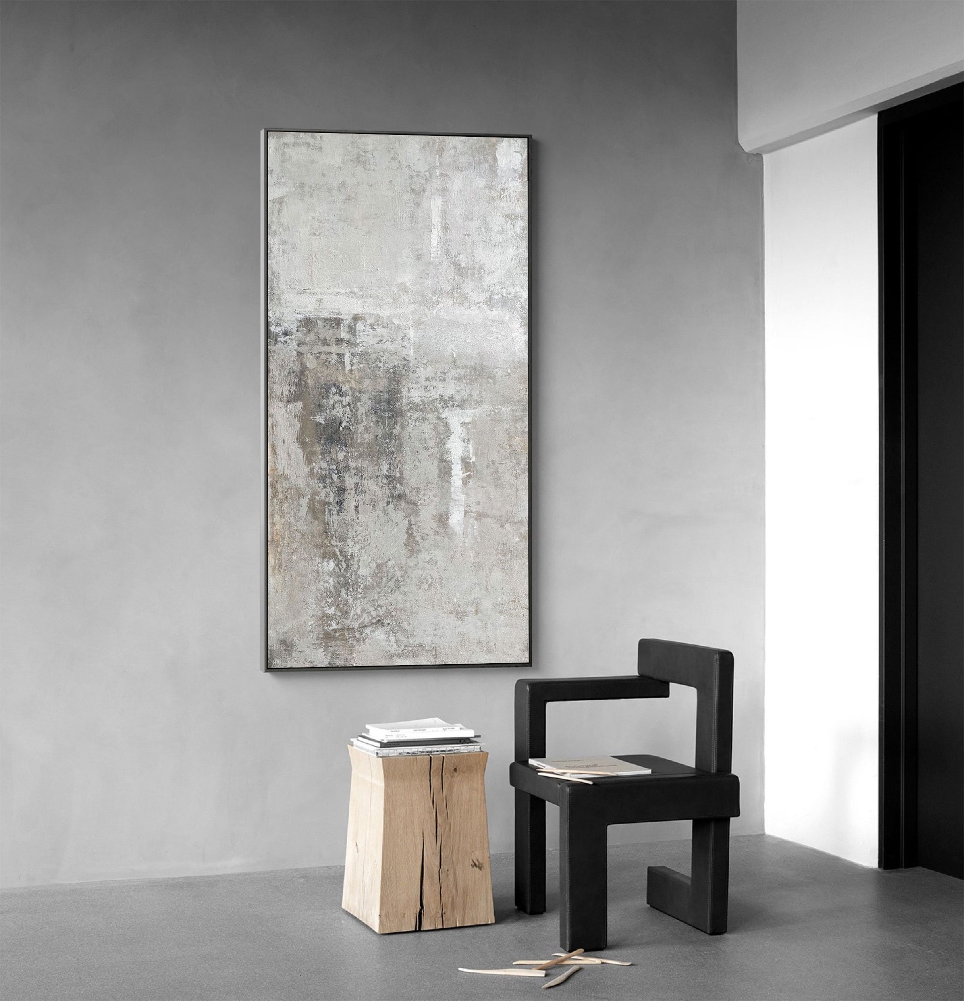 Beige and grey Abstract art grey and White abstract art Beige Wall Art Beige – Abstract Painting