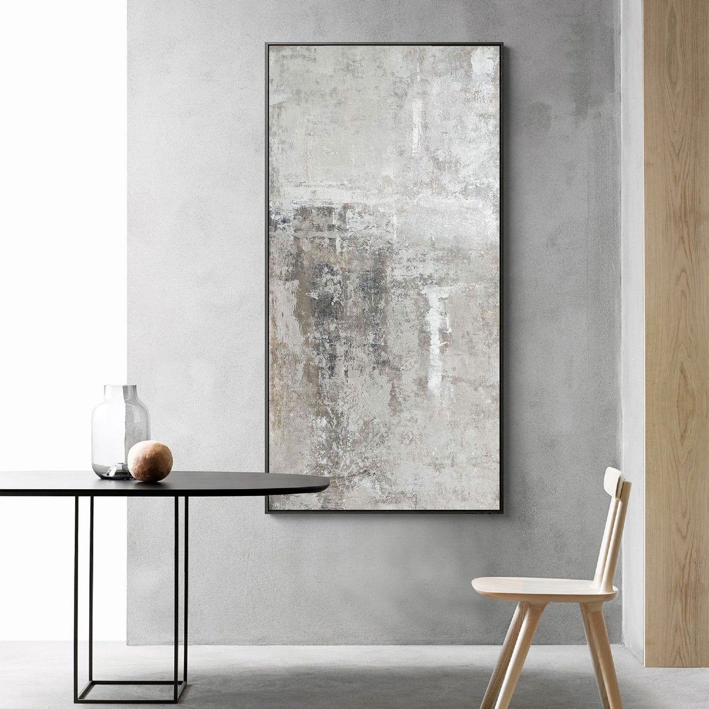 Beige and grey Abstract art grey and White abstract art Beige Wall Art Beige – Abstract Painting