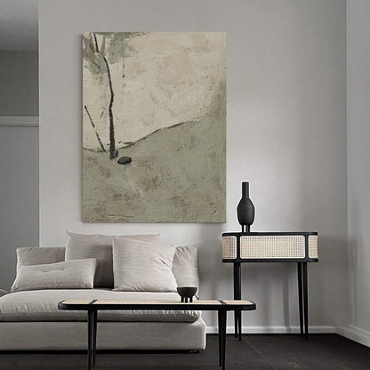 Large Abstract Oil Painting on Canvas, Original Landscape Canvas Wall Art, Modern Minimalist Wall Art for Living Room, Bedroom Decor