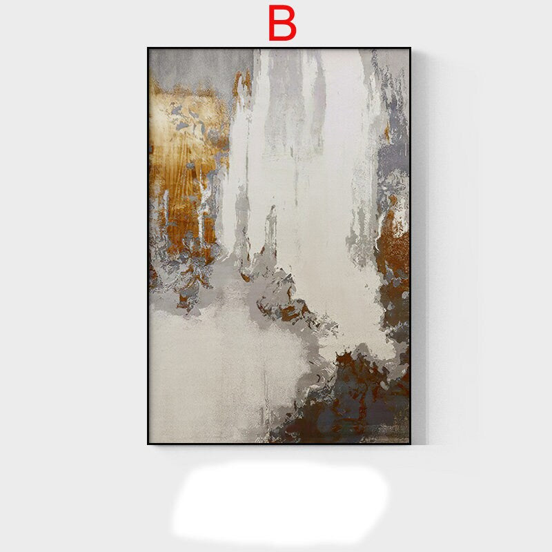 Gray and Brown Abstract Oil Painting on Canvas, Large Original Hand Painted Canvas Art, Modern Textured Wall Art for Living Room Home Decor