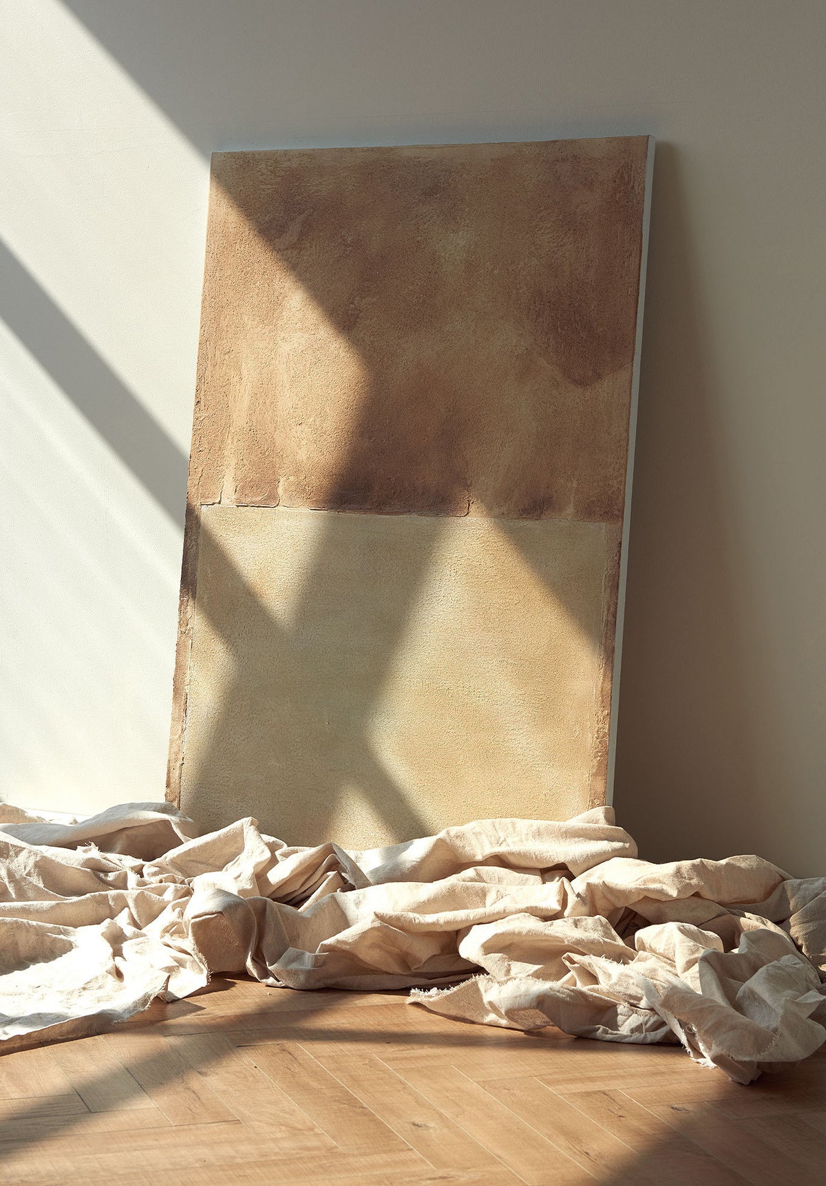 Large Abstract Oil Painting on Canvas, Original Brown and Beige Canvas Wall Art, Modern Minimalist Wall Art for Living Room, Bedroom Décor
