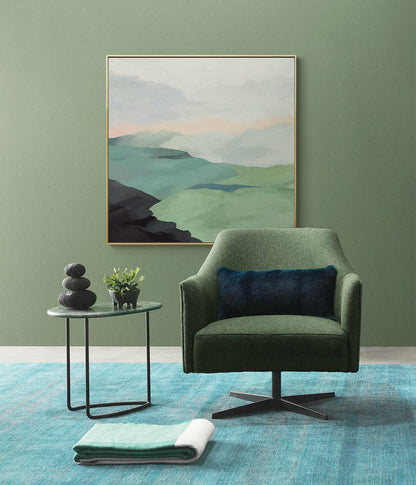 Large Abstract Mountain Canvas Wall Art, Abstract Landscape Oil Painting on Canvas, Modern Minimalist Painting for Living Room,bedroom Decor