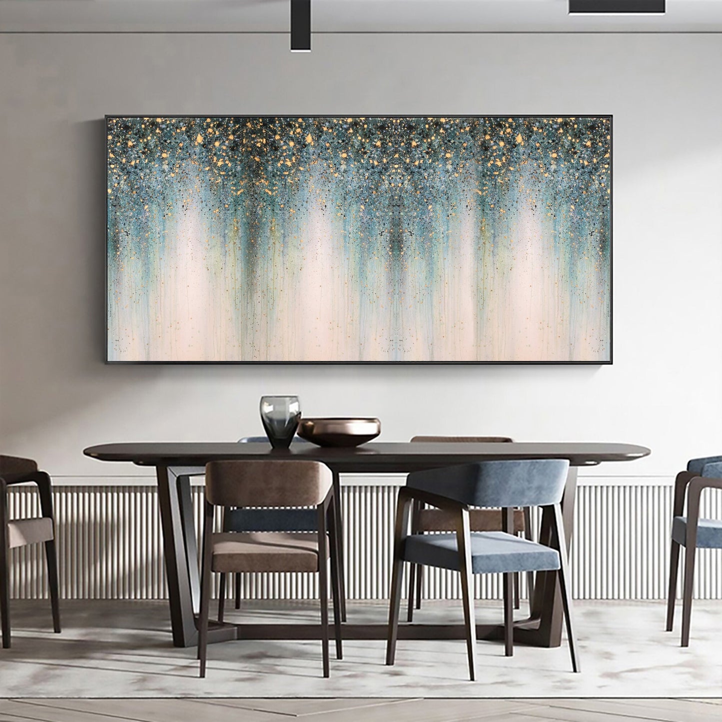 Gold Art Deco Abstract Wall Art – Gold Foil