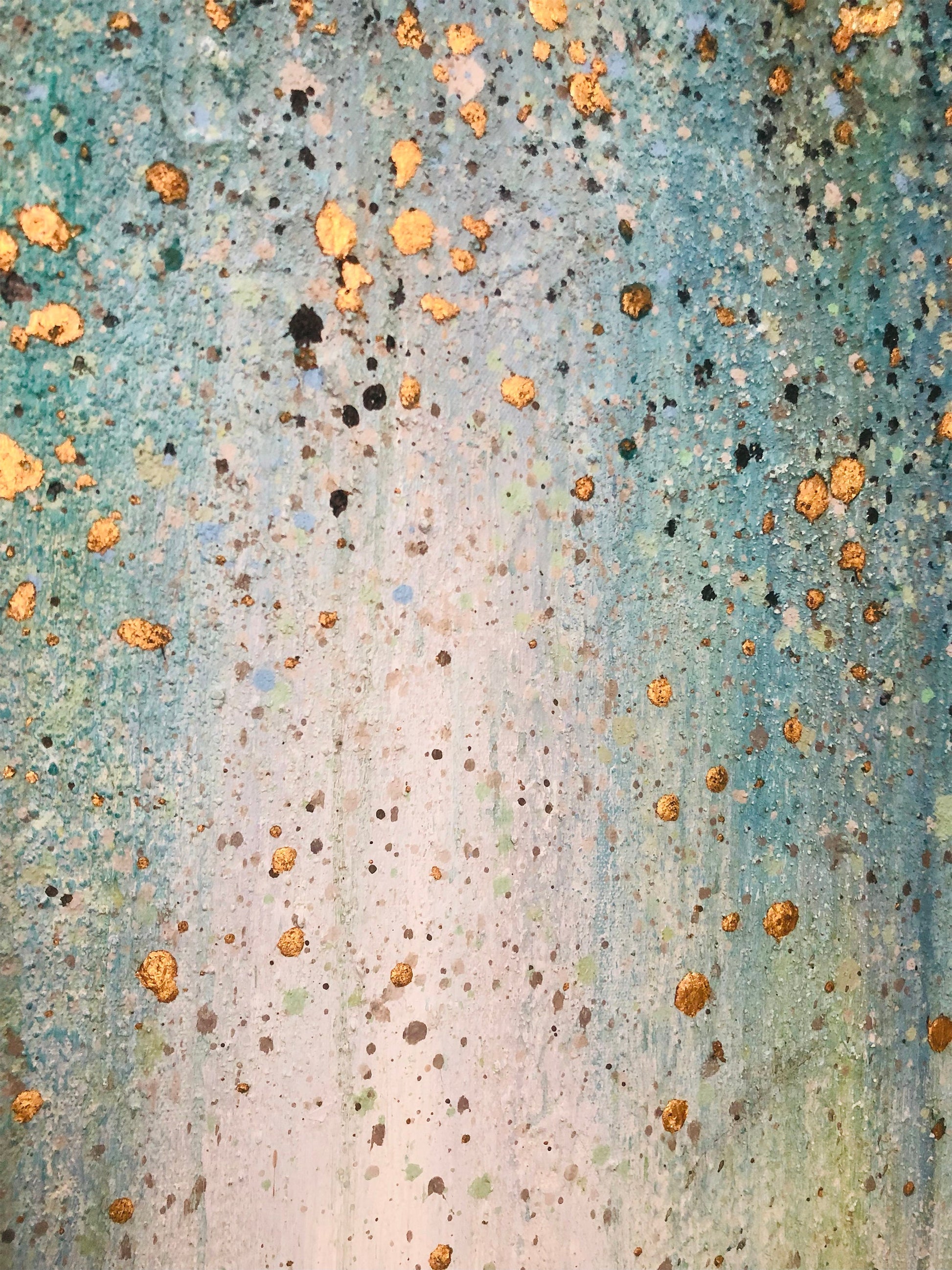 Gold Foil – Gold Abstract Wall Art | Oil Painting, view 5