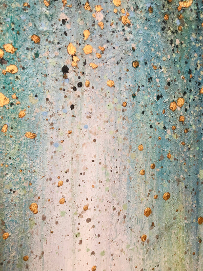 Gold Foil – Gold Abstract Wall Art | Oil Painting, view 5