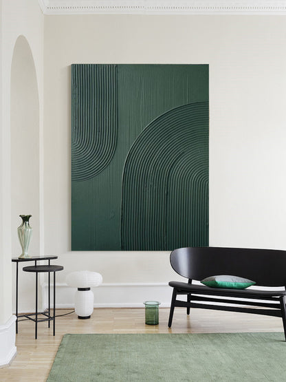 Arch Wall Art Green minimalism painting green Wall Art green textured Wall Art – Abstract Painting