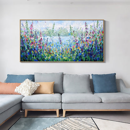 Original – Colorful Floral Wall Art | Abstract Oil Painting, view 4