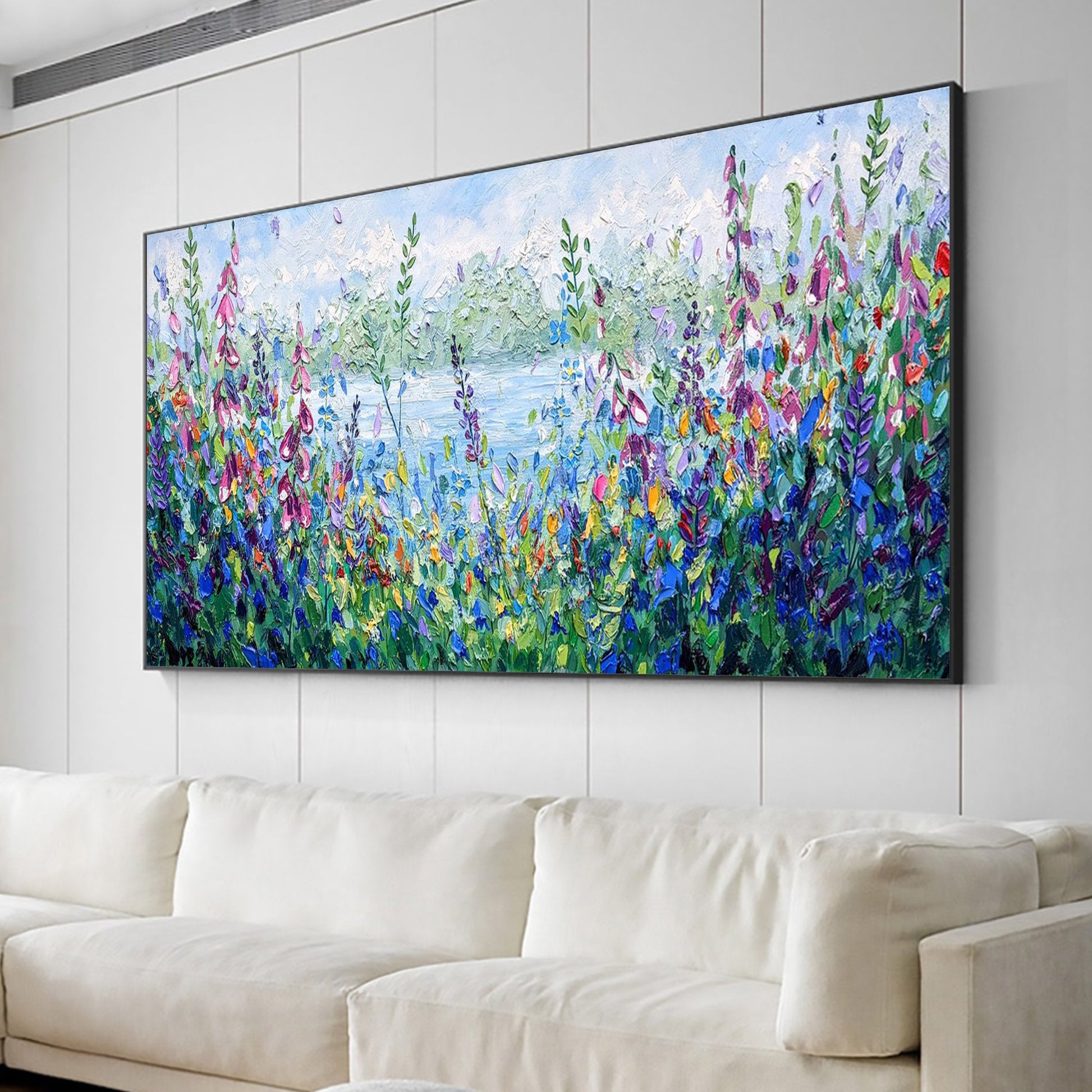 Original – Colorful Floral Wall Art | Abstract Oil Painting, view 2