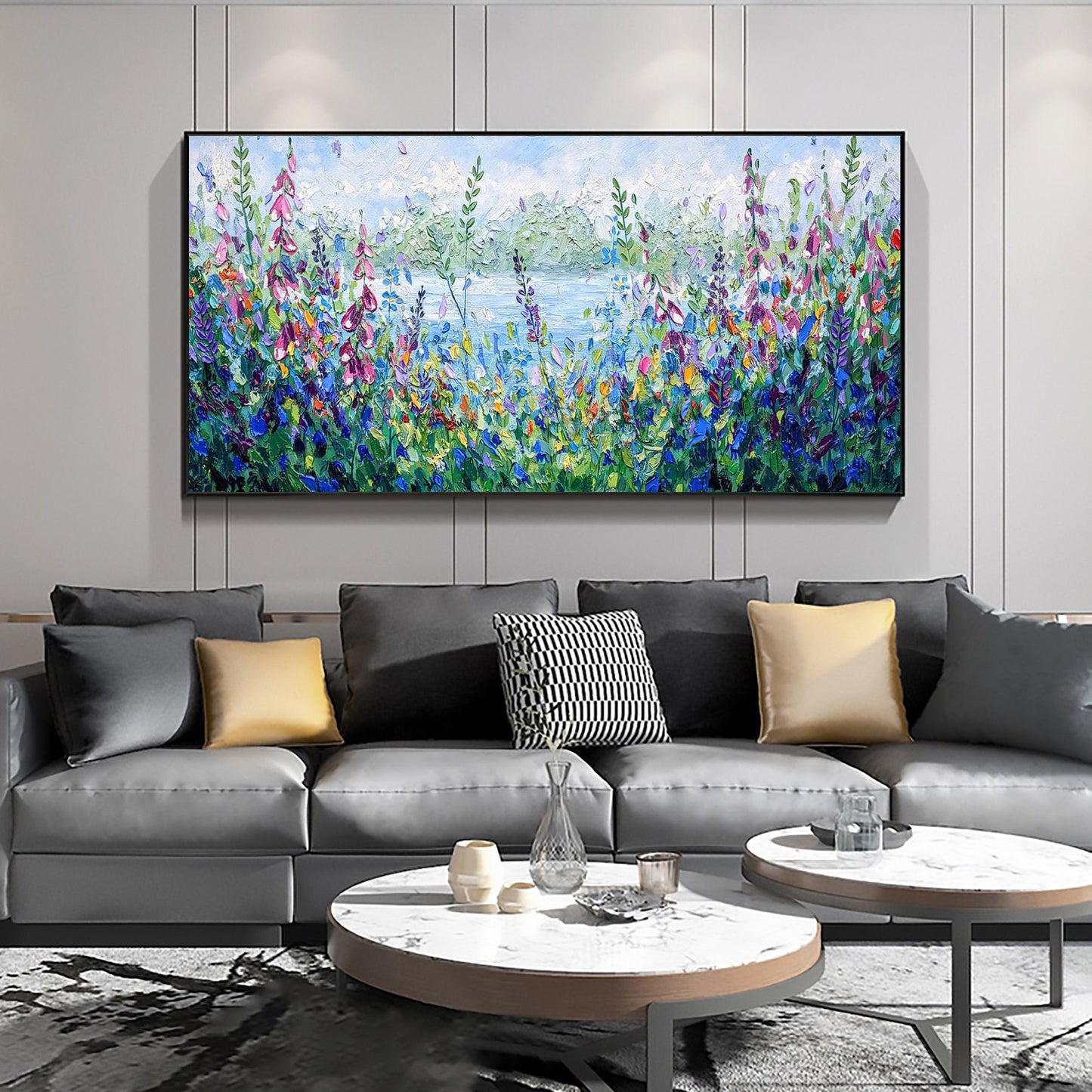 Colorful Abstract Floral Wall Art