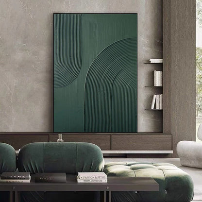 Arch Wall Art Green minimalism painting green Wall Art green textured Wall Art – Abstract Painting