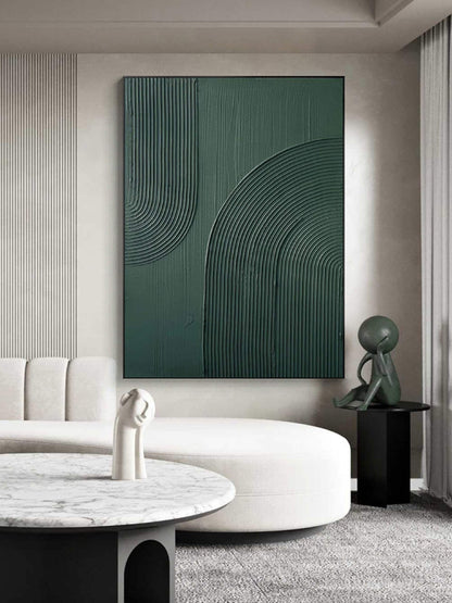 Arch Wall Art Green minimalism painting green Wall Art green textured Wall Art – Abstract Painting