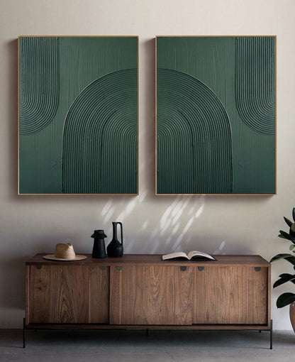 Green Minimalist Painting Green Abstract Painting Green Wall Art Green wall