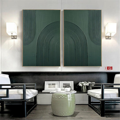 Green Minimalist Painting Green Abstract Painting Green Wall Art Green wall