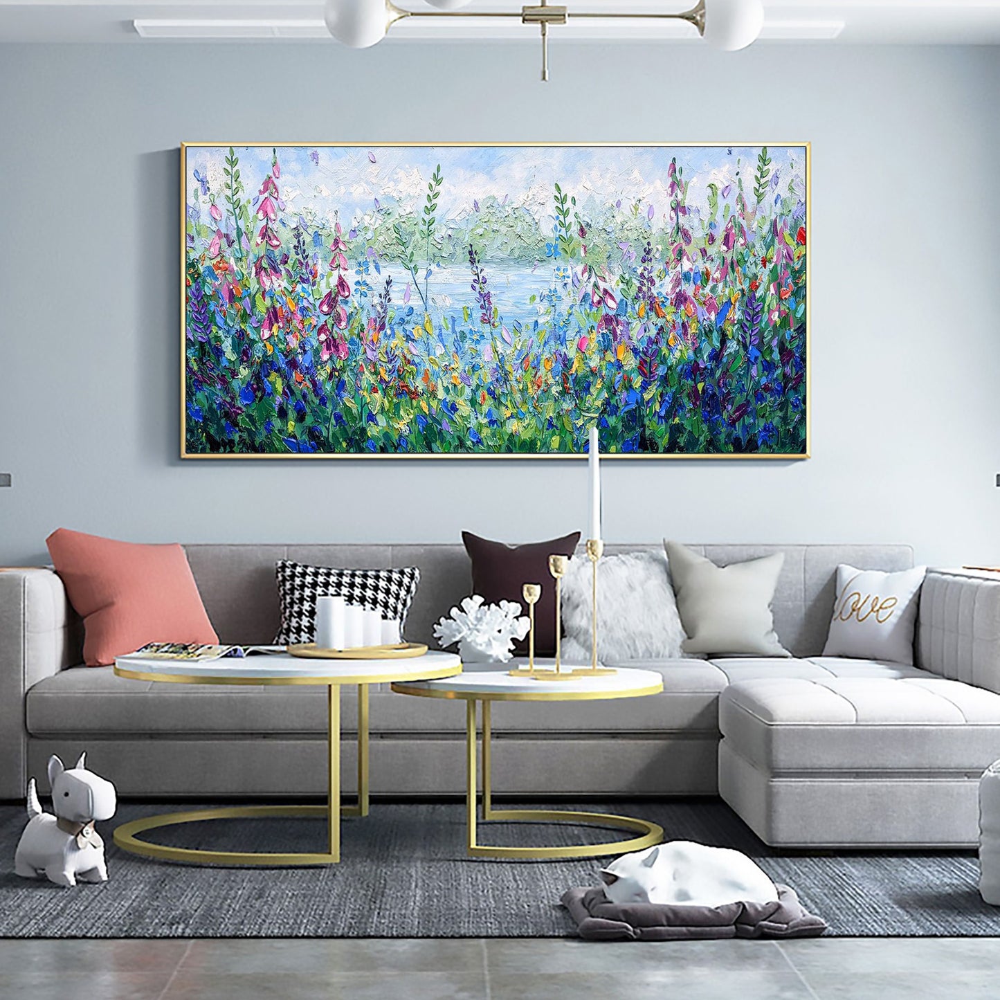 Colorful Abstract Floral Wall Art