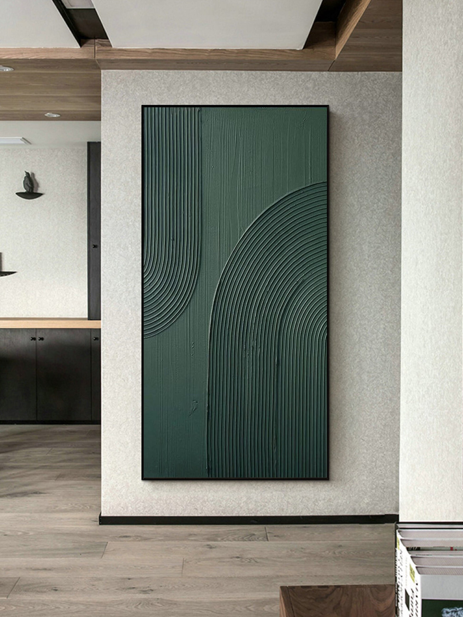 Arch Wall Art Wabi-Sabi Large Abstract Wall Art green textured Wall Art green – Abstract Painting