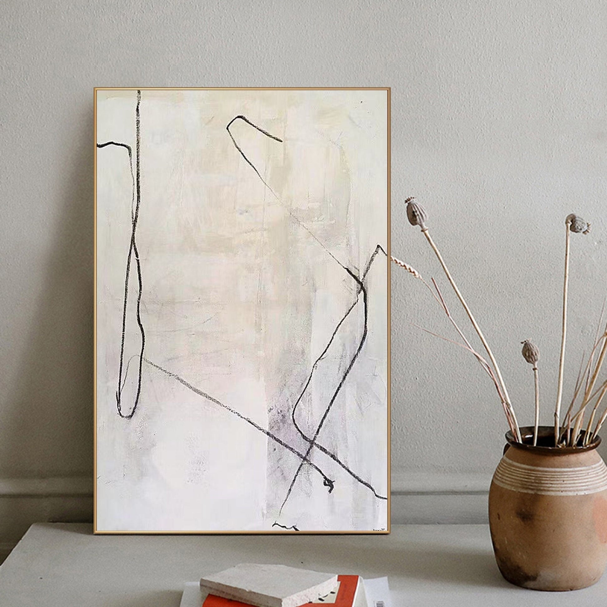 Wabi-Sabi Beige Wall Art Beige Abstract art Beige Wall Art Beige Minimalist – Abstract Painting