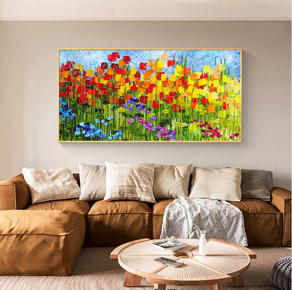 Original – Floral Wall Art | Abstract Oil Painting, view 2