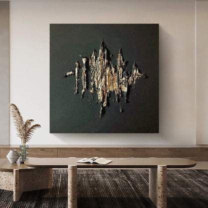 Black And Gold Painting Modern Wall Painting Personalized Gifts Gold Painting – Custom Painting