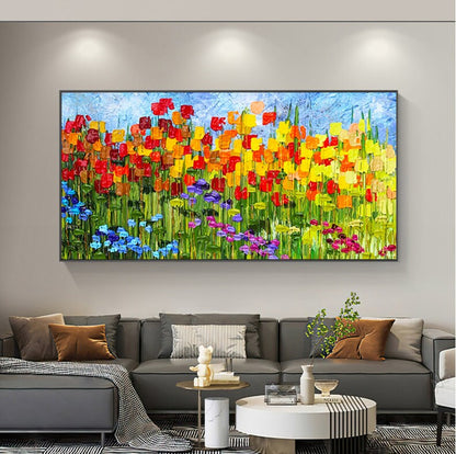 Original – Floral Wall Art | Abstract Oil Painting, view 4