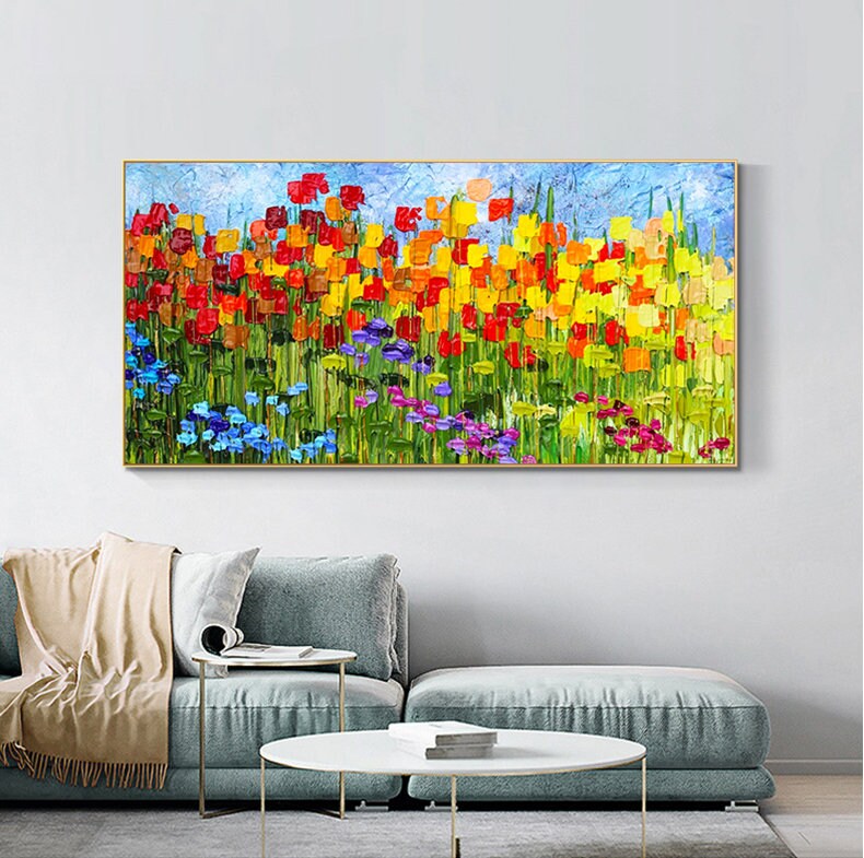 Original – Floral Wall Art | Abstract Oil Painting, view 5
