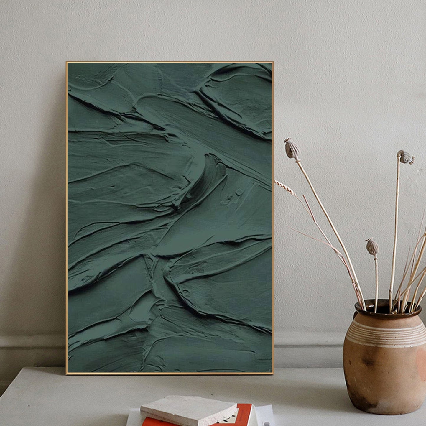 Large Green Wall Decor Large Green Wall Art Large Green Textured Wall Art – Abstract Painting