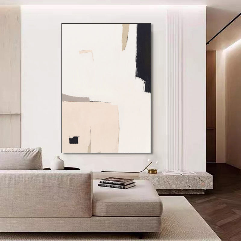 Large Abstract Canvas Wall Art, Original Hand-painted Acrylic Painting on Canvas, Modern Minimalist Wall Art for Living Room, Bedroom Décor