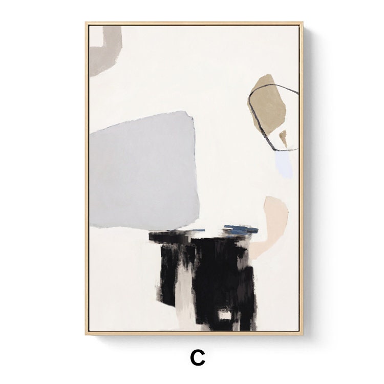 Large Abstract Canvas Wall Art, Original Hand-painted Acrylic Painting on Canvas, Modern Minimalist Wall Art for Living Room, Bedroom Décor