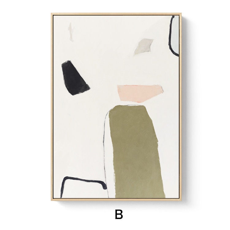 Large Abstract Canvas Wall Art, Original Hand-painted Acrylic Painting on Canvas, Modern Minimalist Wall Art for Living Room, Bedroom Décor