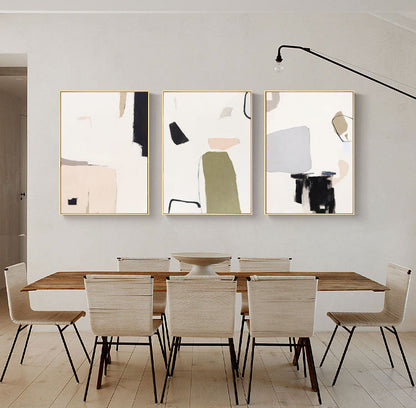 Large Abstract Canvas Wall Art, Original Hand-painted Acrylic Painting on Canvas, Modern Minimalist Wall Art for Living Room, Bedroom Décor