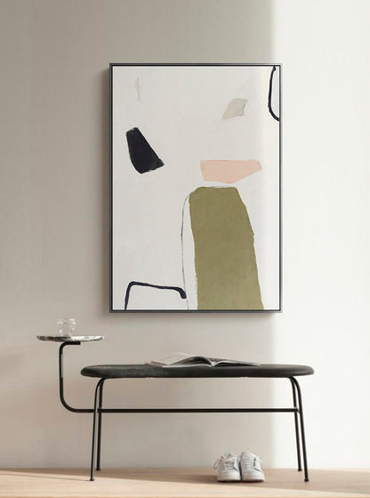 Large Abstract Canvas Wall Art, Original Hand-painted Acrylic Painting on Canvas, Modern Minimalist Wall Art for Living Room, Bedroom Décor