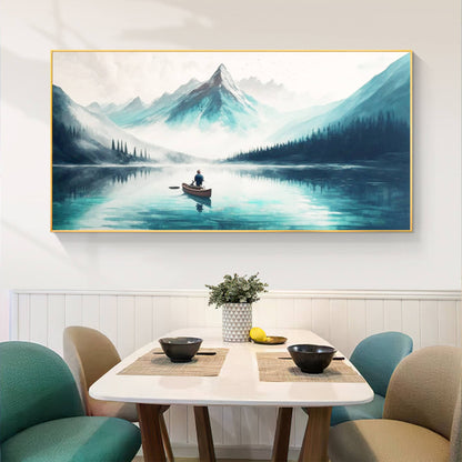 Abstract Lake Landscape Wall Art