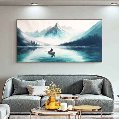 Abstract Lake Landscape Wall Art