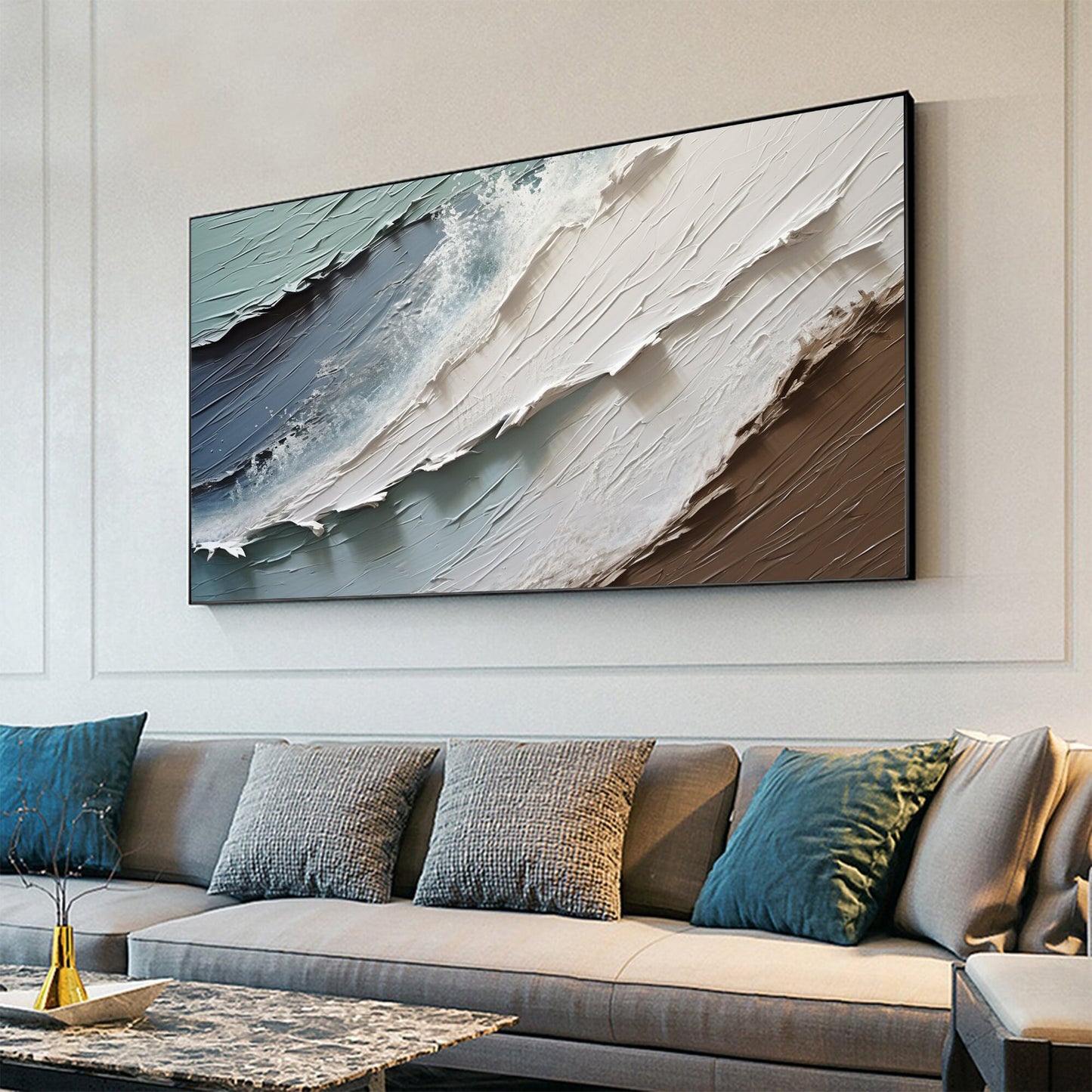 Extra Large Abstract Seascape Wall Art