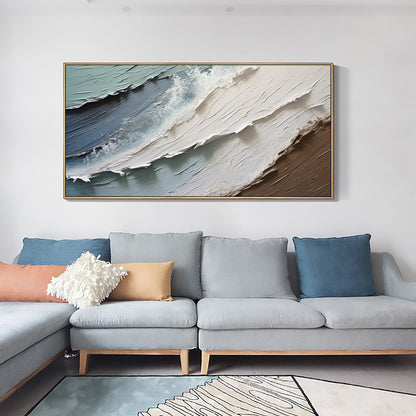 Original – Extra Large Seascape Wall Art | Abstract Oil Painting, view 2