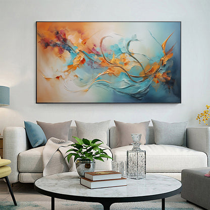 Framed – Colorful Floral Wall Art | Abstract Oil Painting, view 5