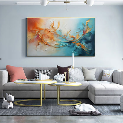Framed – Colorful Floral Wall Art | Abstract Oil Painting, view 4