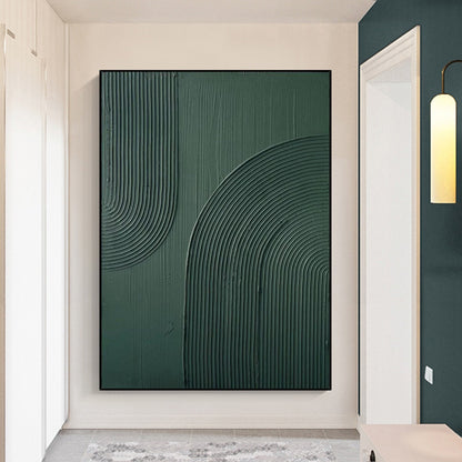 Arch Wall Art Green minimalism painting green Wall Art green textured Wall Art – Abstract Painting